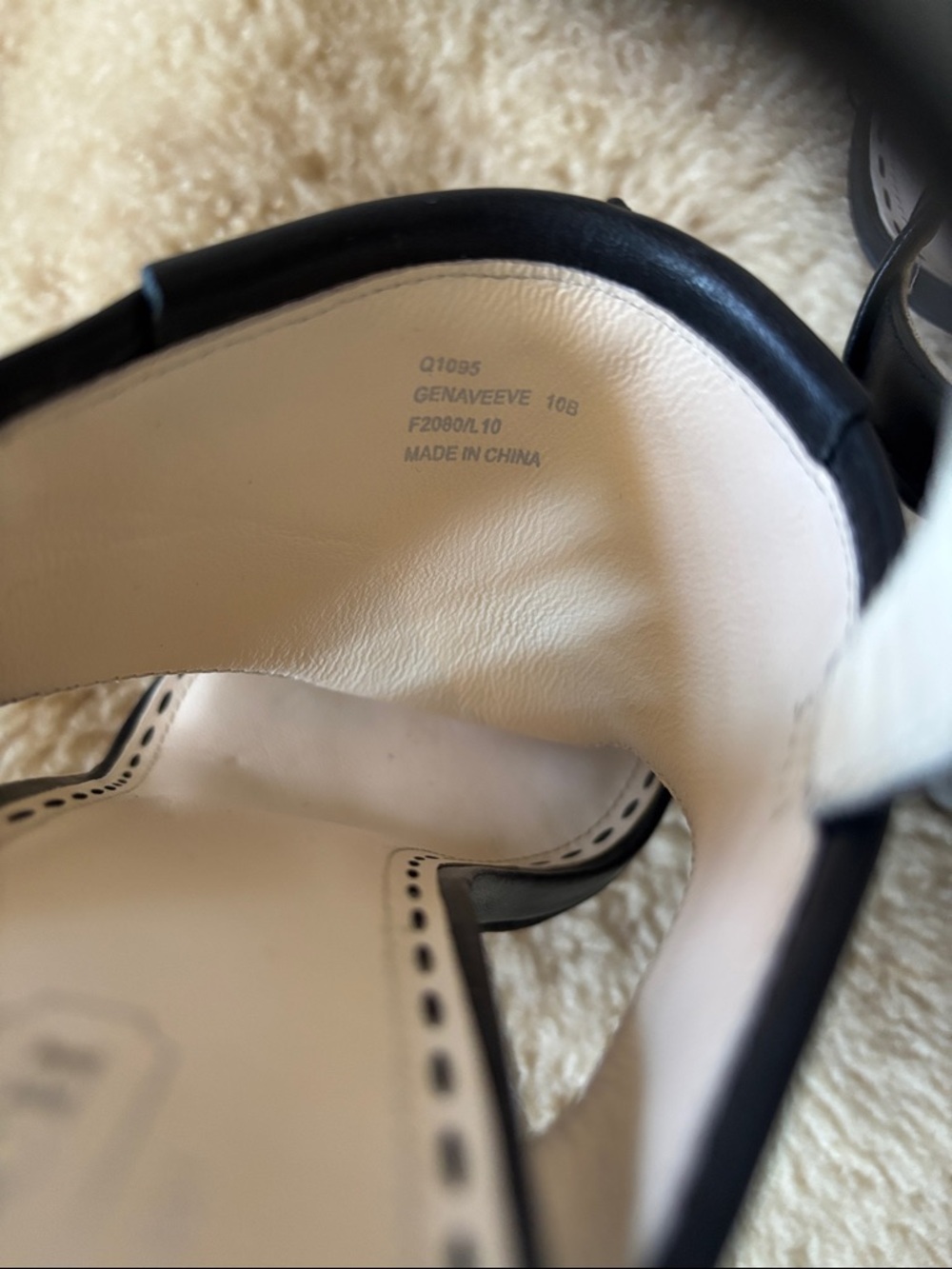 Coach Black Leather Tassel Slingback Sandals with Ankle Strap - Picture 6 of 11